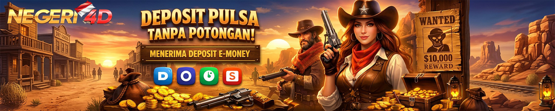 Negeri4D depo pulsa dan e-money